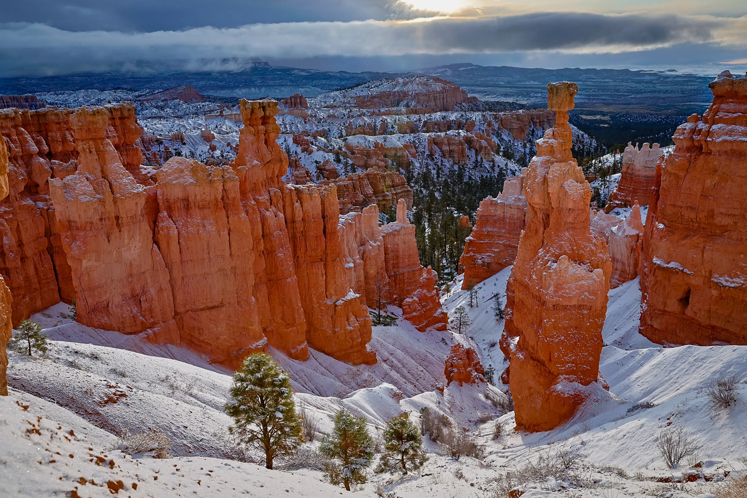 Bryce Canyon Prints — Bryce in Snow — fine art landscape photography print by Paul Anderson, Bryce Canyon, Utah