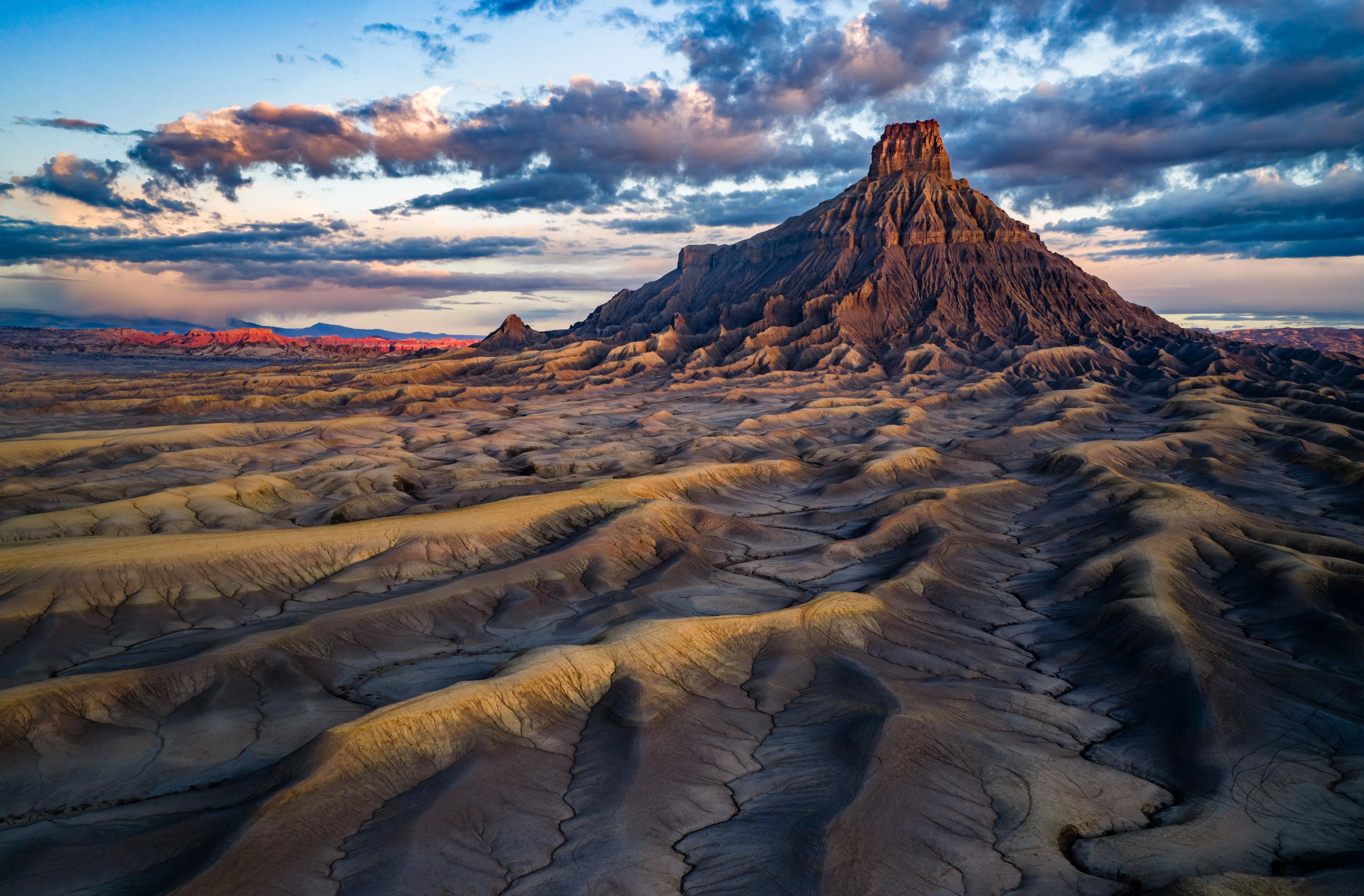 Factory Butte at Dawn — fine art landscape photography print by Paul Anderson, Factory Butte, Utah
