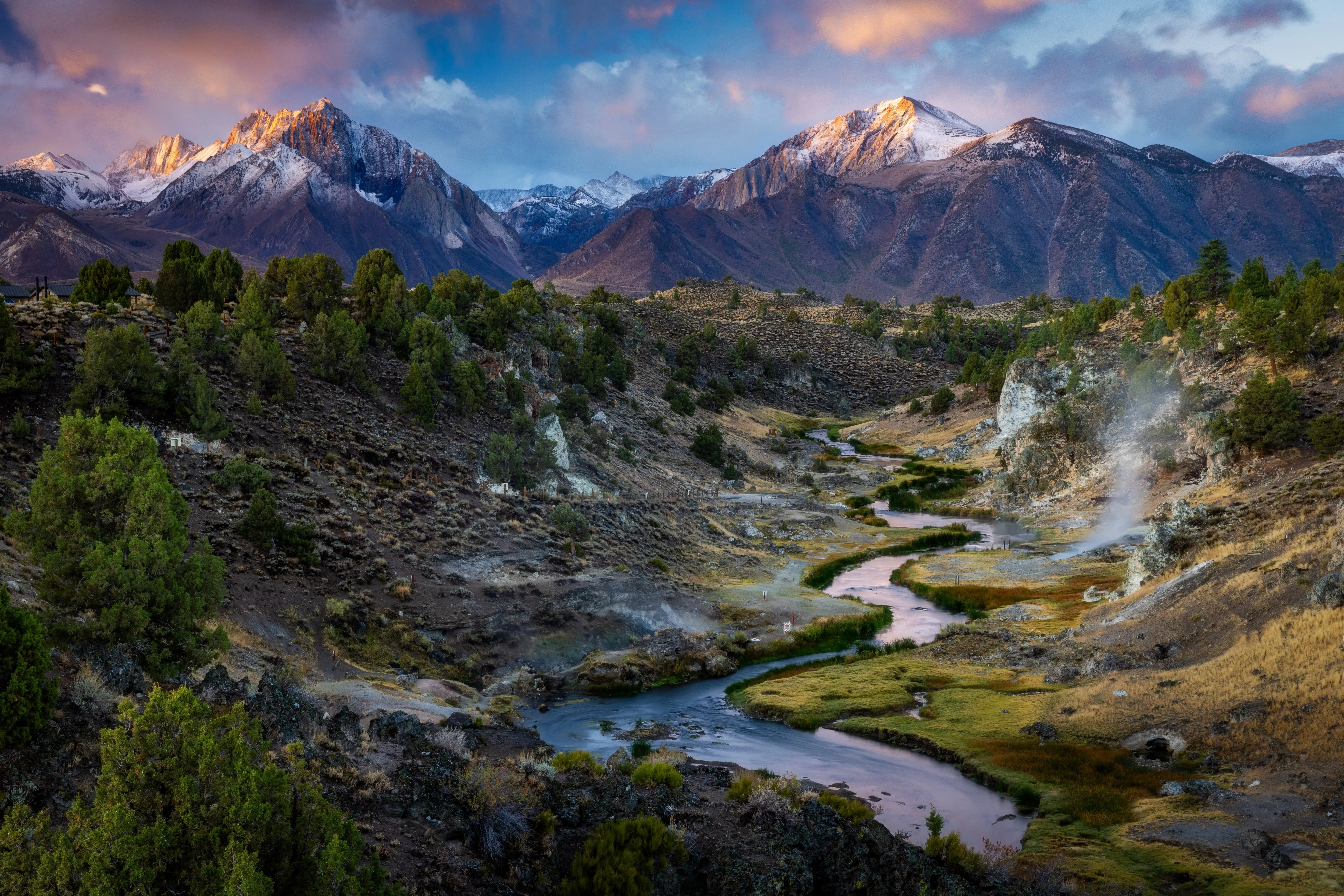 Eastern Sierra & Alabama Hills Prints — Hot Creek — fine art landscape photography print by Paul Anderson, Mammoth Lakes, California